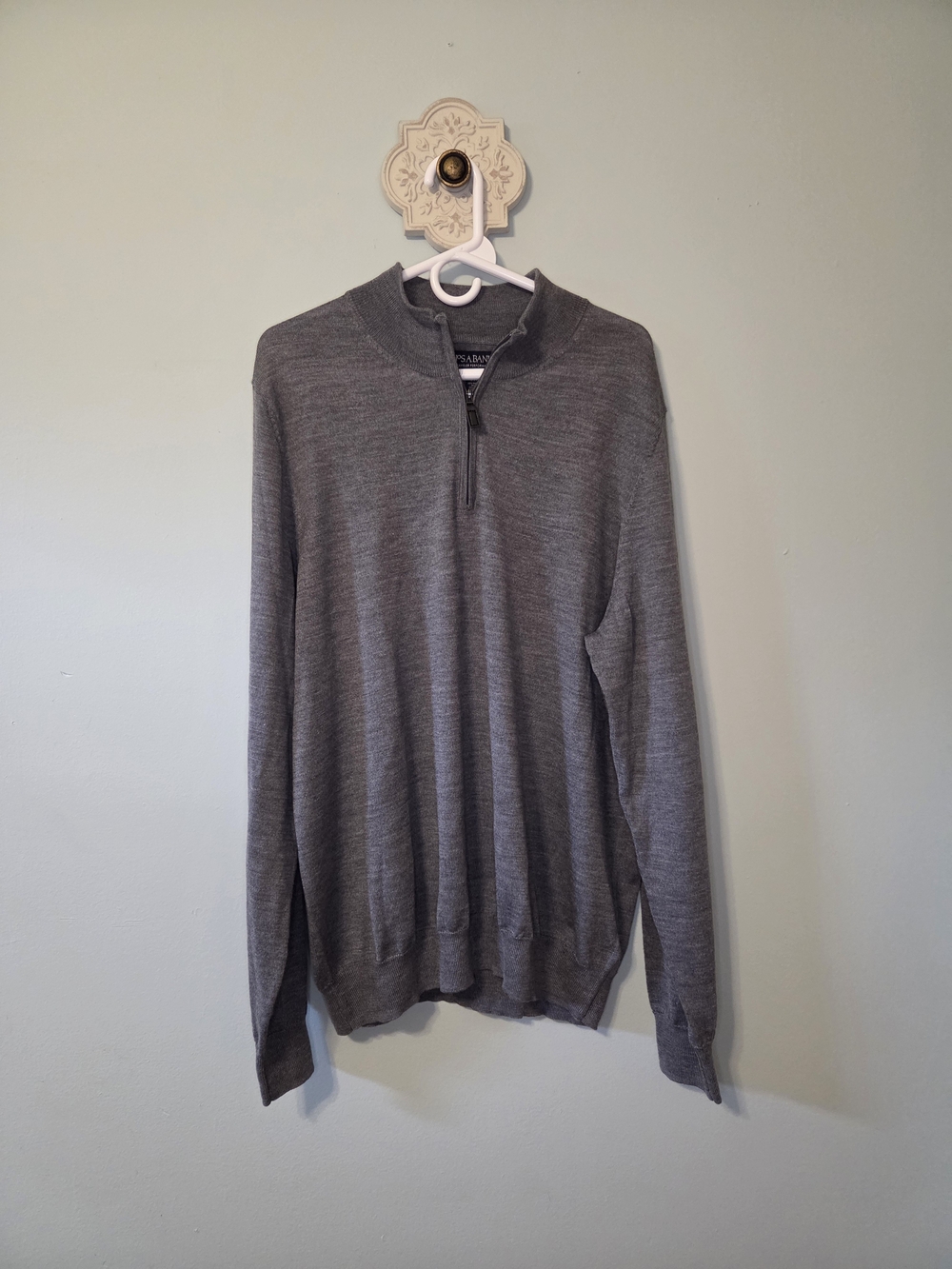 Jos. A. Bank Men's Gray Quarter-Zip Sweater NWT
